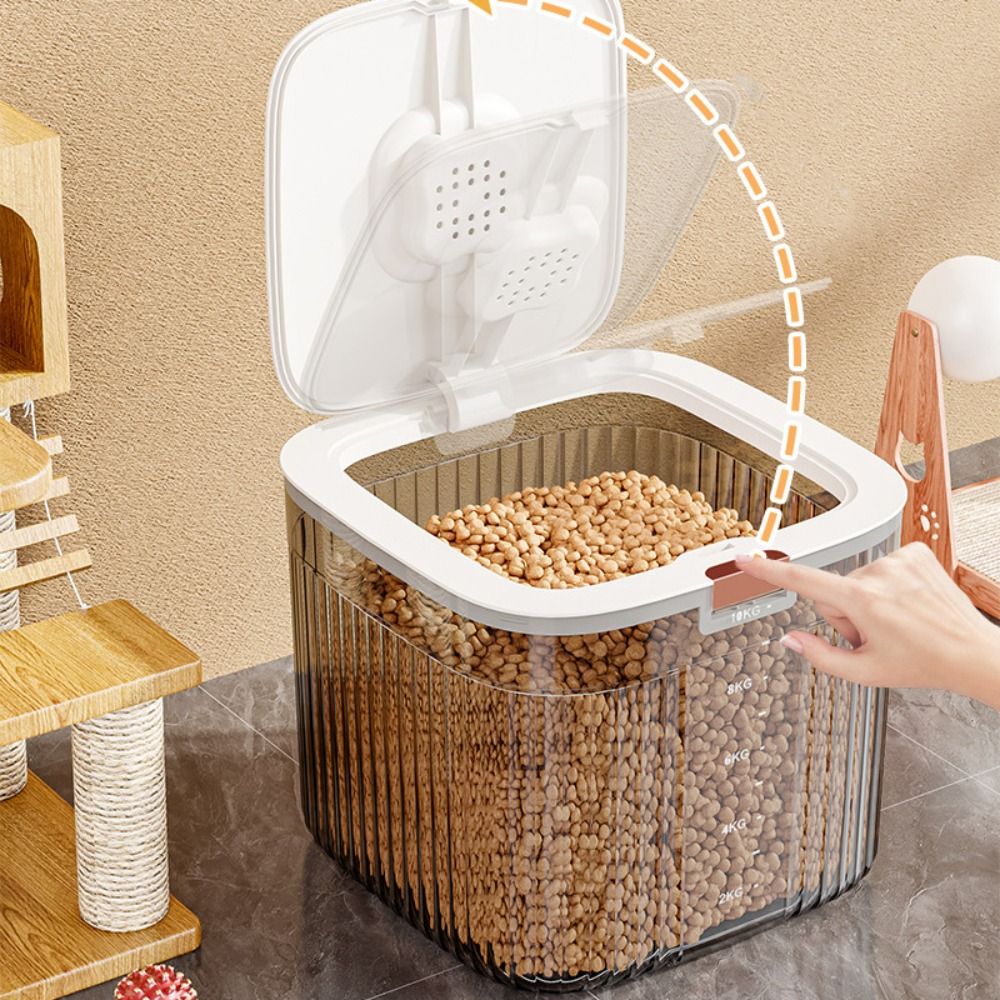 Food Storage For Dog - Flip Cover Dog Food Storage Container