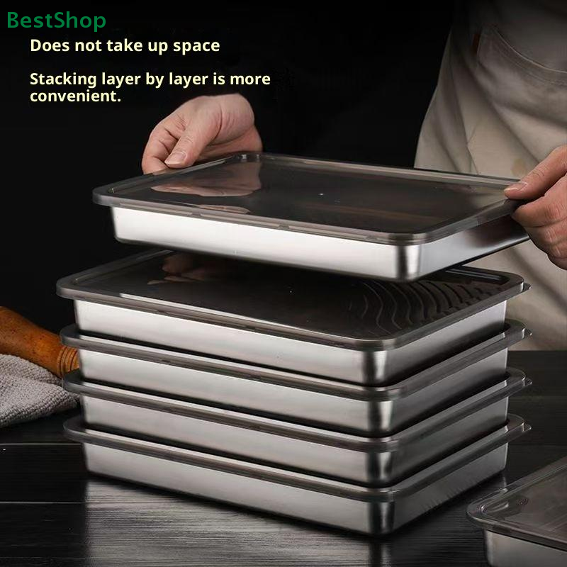Food Storage Containers Xl - ♥♥1/2pcs Stainless Tray With Silicone Lid