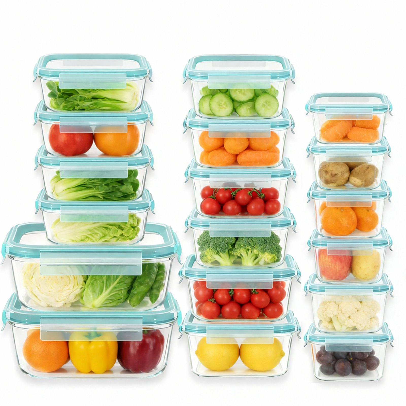 Food Storage Containers Xl - 18Pcs Glass Food Storage Containers Set