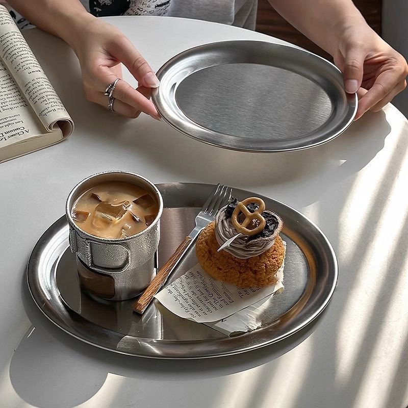 Food Storage For Restaurant - Stainless Steel Storage Tray,Thickened Oval Fruit