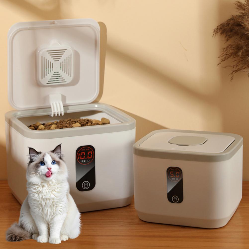 Food Storage For Dog - Pet Food Bucket Airtight Dog Food