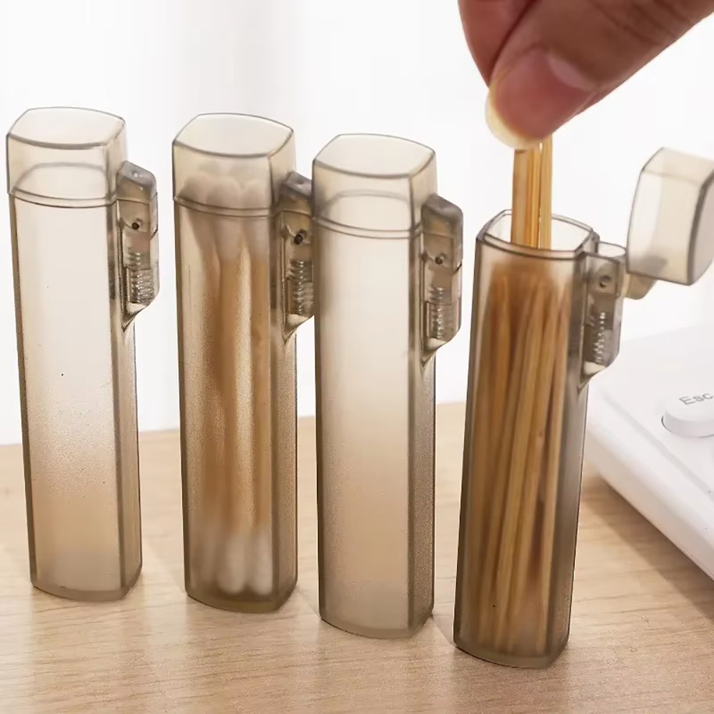 Food Storage For Restaurant - Portable Toothpick Case 1/2pcs Plastic Kitchen