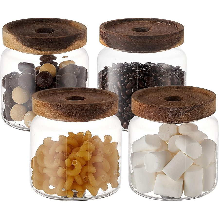 Food Storage Jar Set - Set of 4 18oz X 4