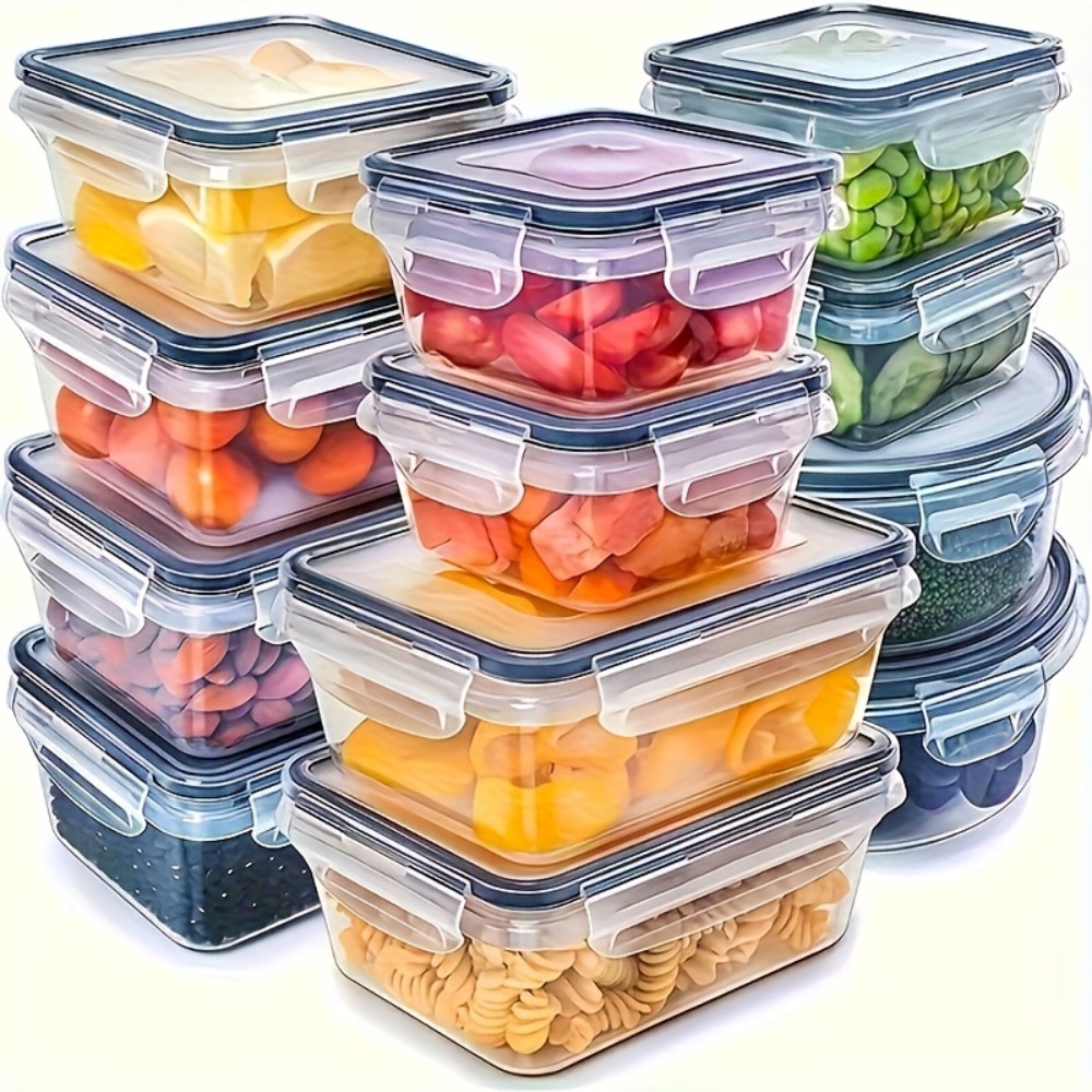 Food Storage Jar Set - Set BPA-Free Airtight Food Containers with