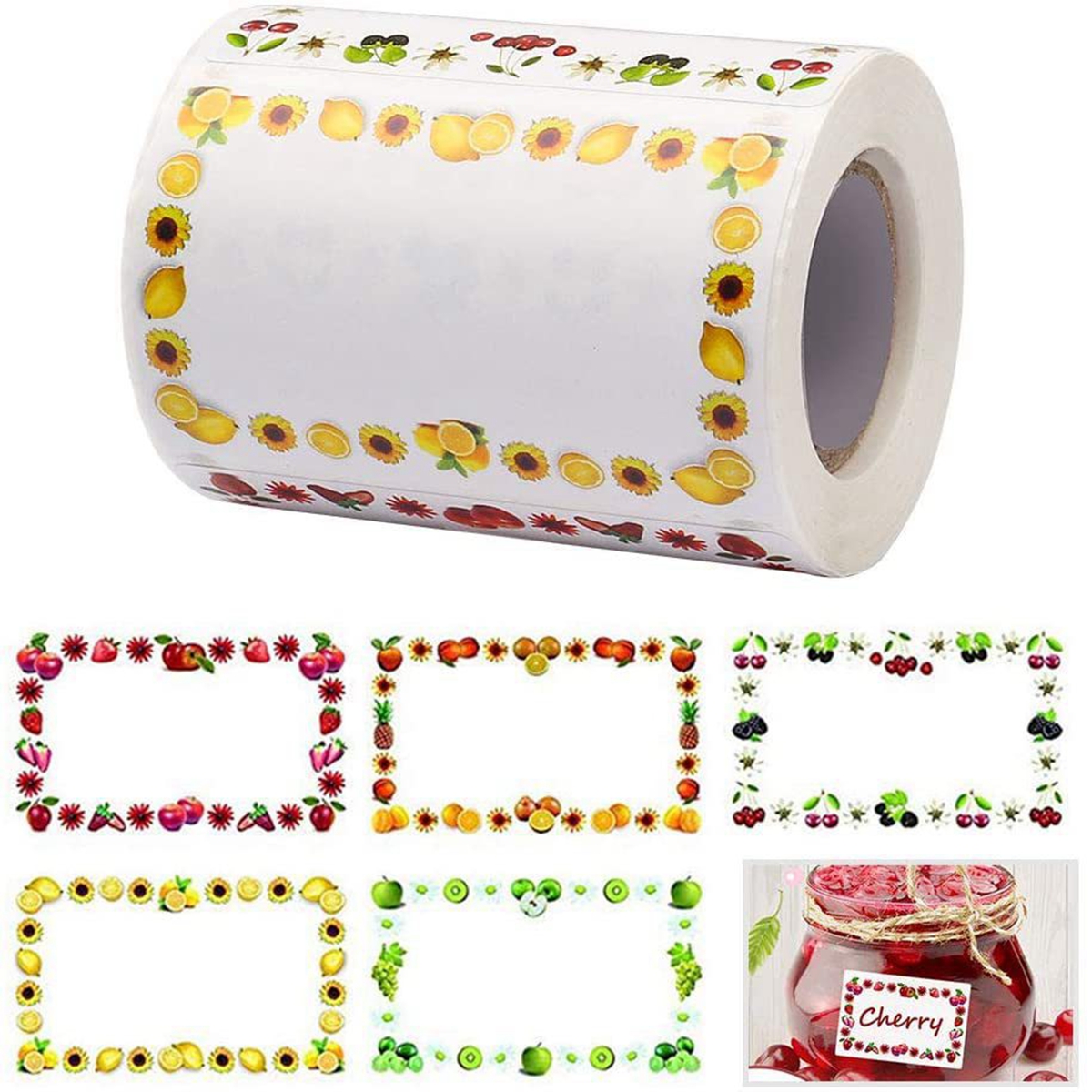 Food Storage For Restaurant - 250Pcs Rectangle Canning Labels for Food