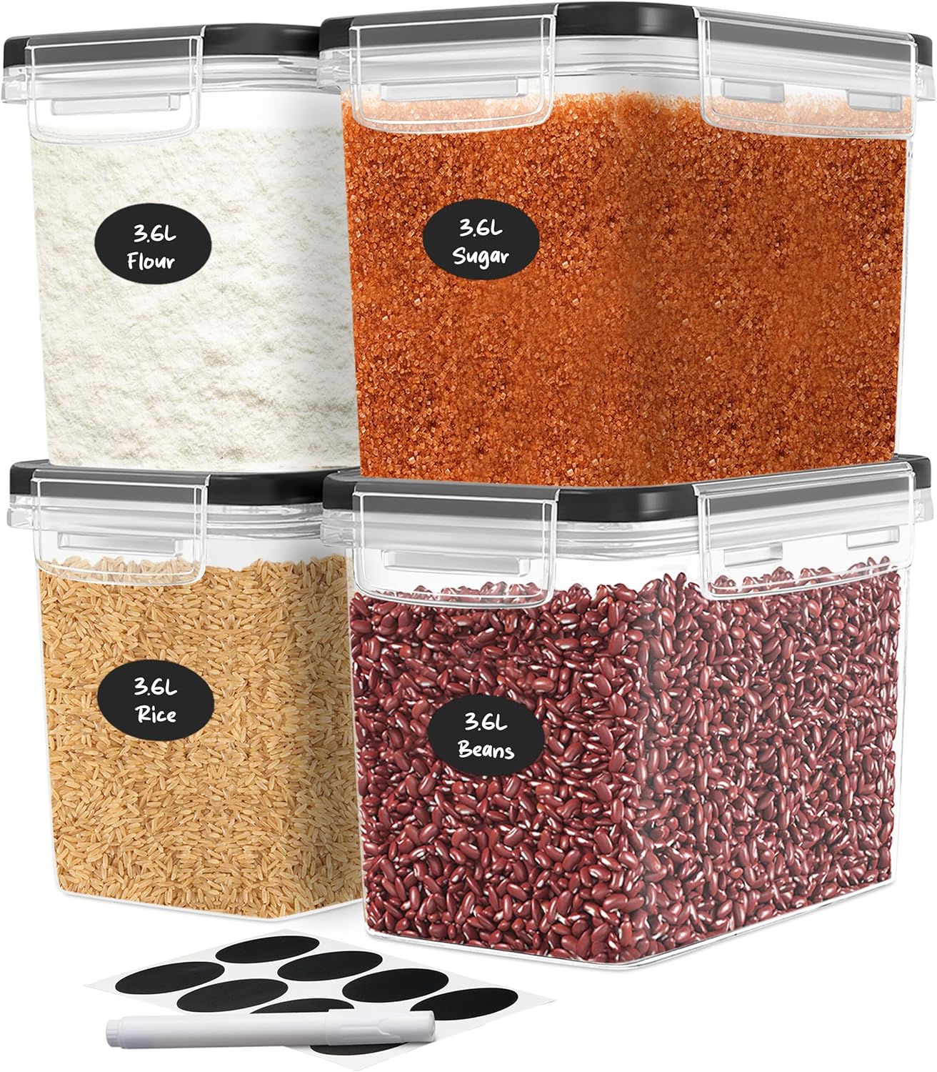 Food Storage Pantry - Flour Sugar Storage Containers Set of