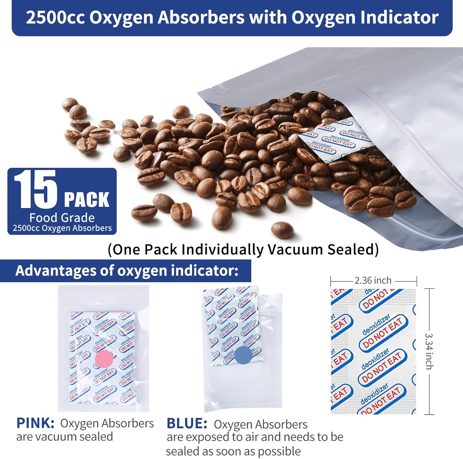 15 Pcs 5 Gallon Mylar Bags wit - Food Storage Oxygen Absorbers ulasan dan harga