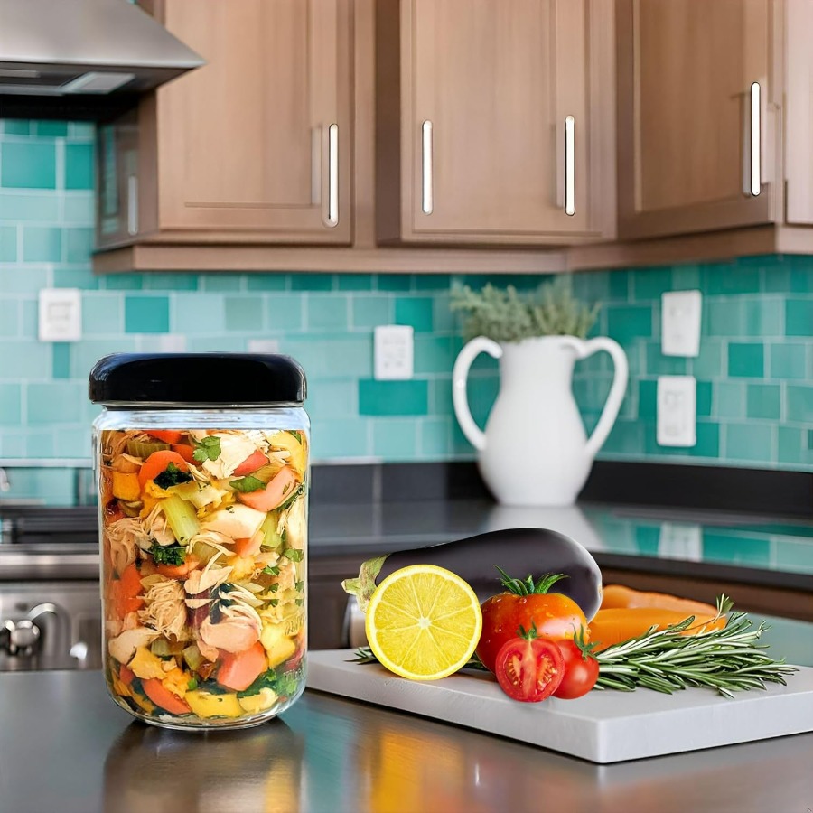 Mason Jars - 32 oz Glass Stora - Food Storage Jar Set ulasan dan harga