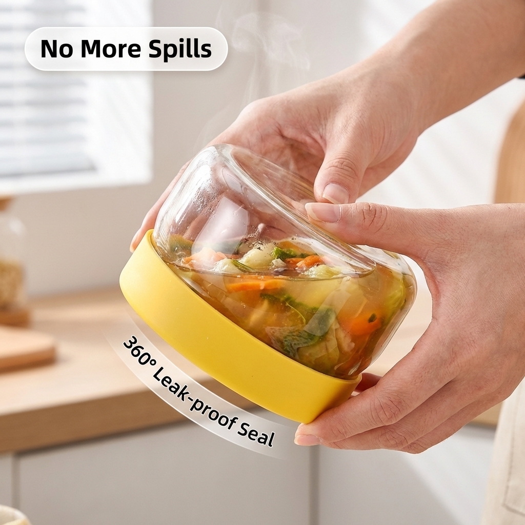 Yellow Glass Food Storage Cont - Food Storage Yellow ulasan dan harga
