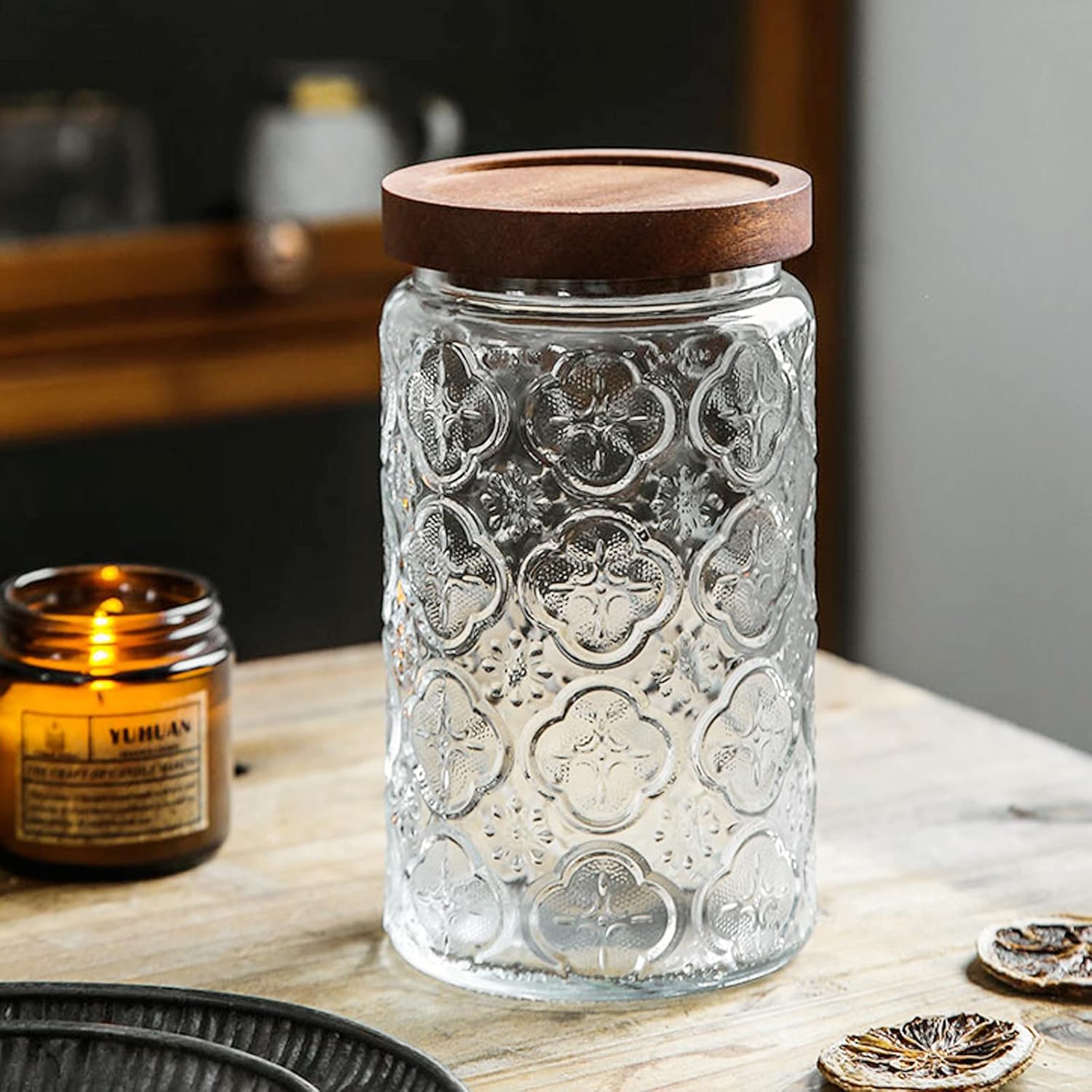 35oz/1000ml Glass Storage Jars - Food Storage Containers Glass ulasan dan harga