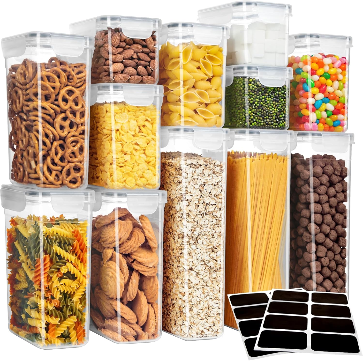 12 Pack Airtight Food Storage  - Food Storage Pantry ulasan dan harga