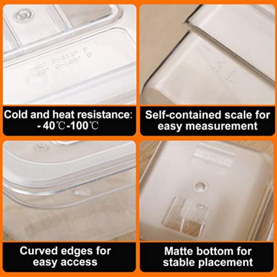 8 Pcs 1/6 Size, 2.6 Inch Deep  - Food Storage For Restaurant ulasan dan harga