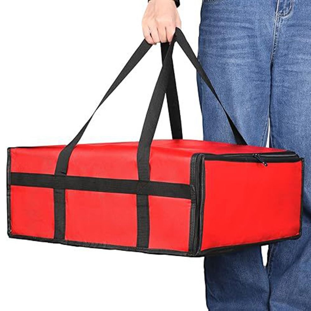 Dual Zippers Pizza Carrier Bag - Food Storage Keep Hot ulasan dan harga