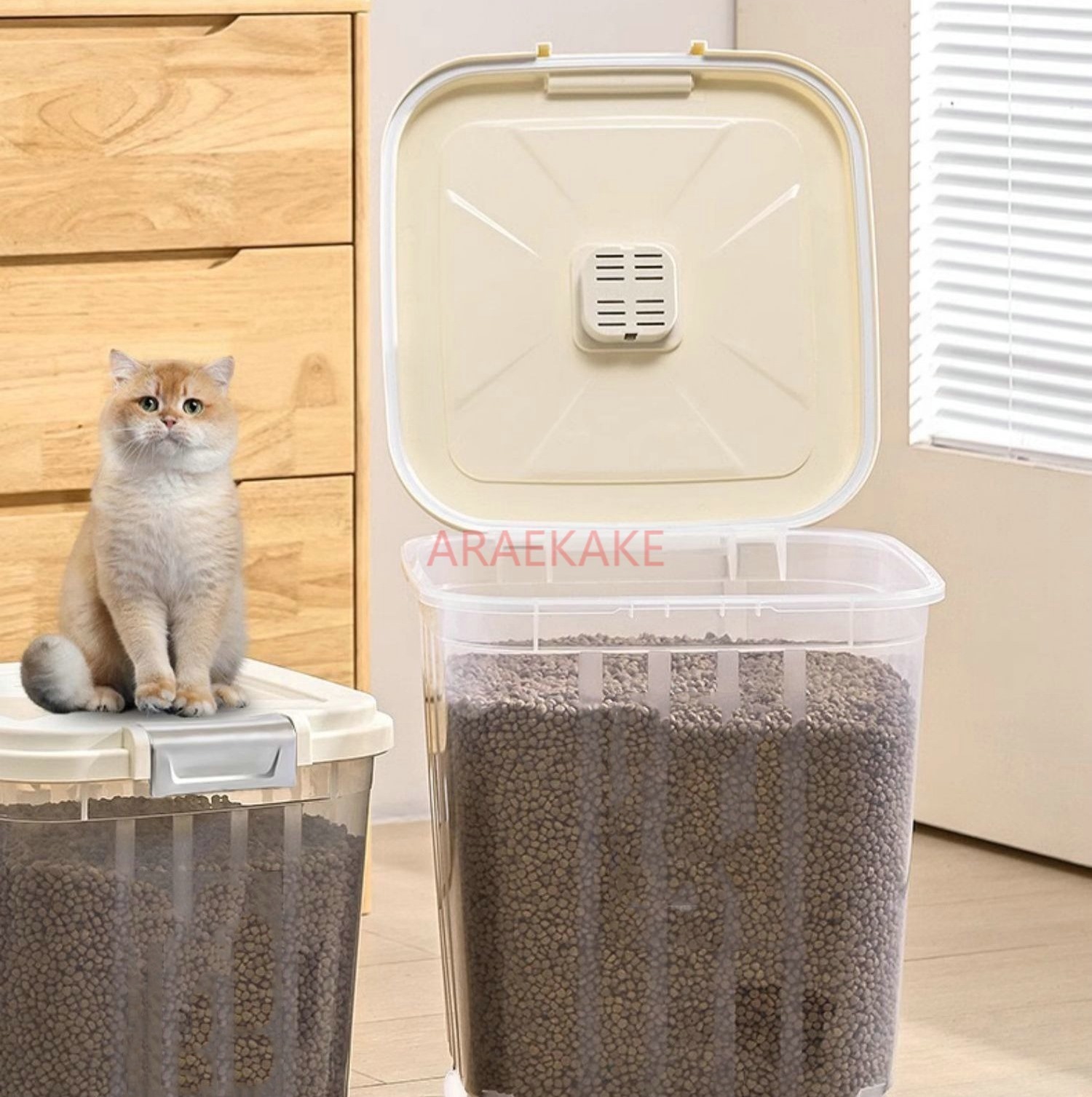Cat food storage bucket, dog f - Food Storage For Dog ulasan dan harga