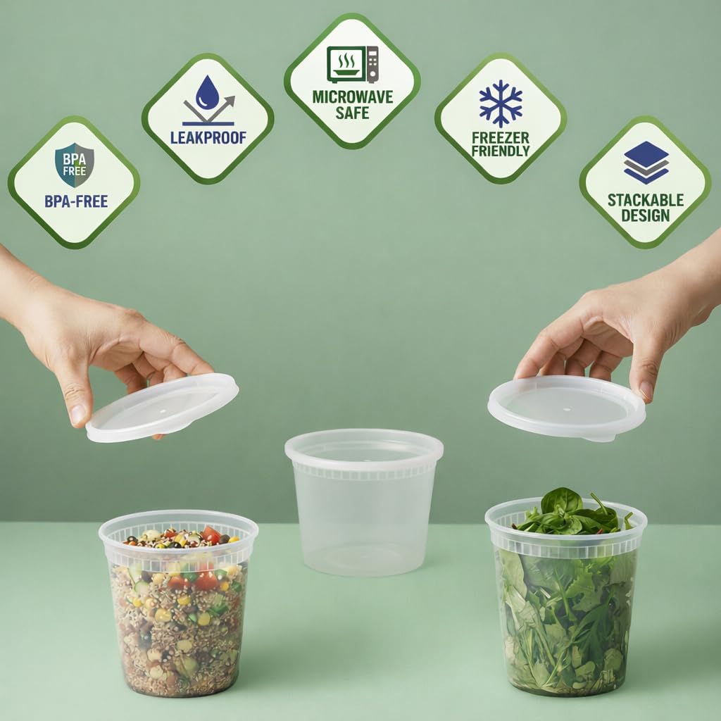 Deli Food Storage Containers w - Food Storage Quart Containers ulasan dan harga
