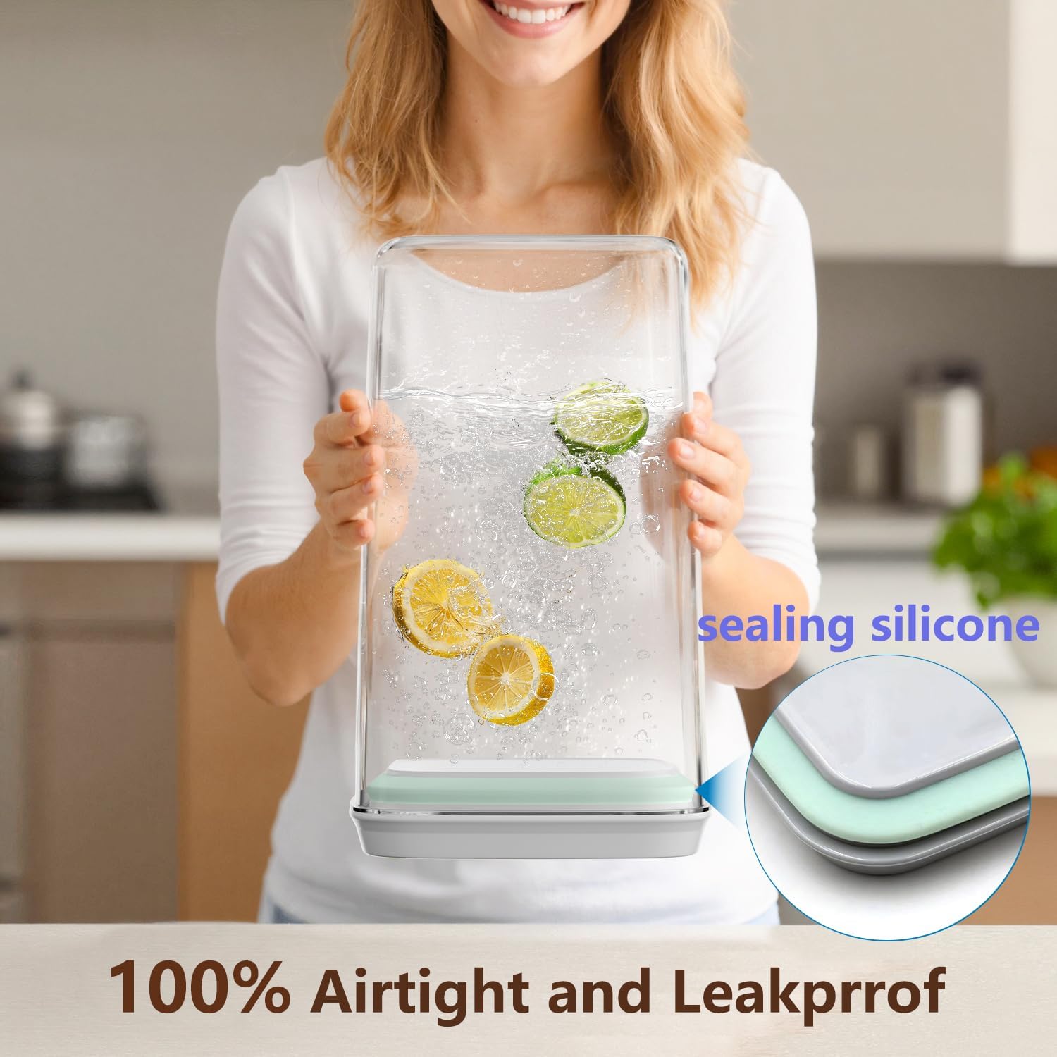 4 Pcs Large Pop Airtight Food  - Food Storage Pantry ulasan dan harga