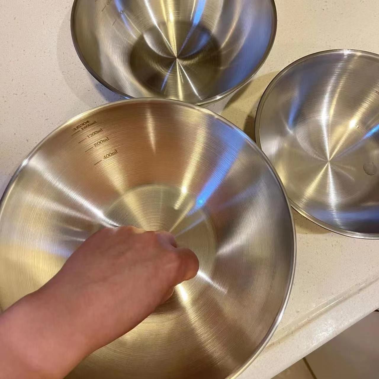 1-3 Stainless Steel Bowl Set w - Food Storage Home ulasan dan harga