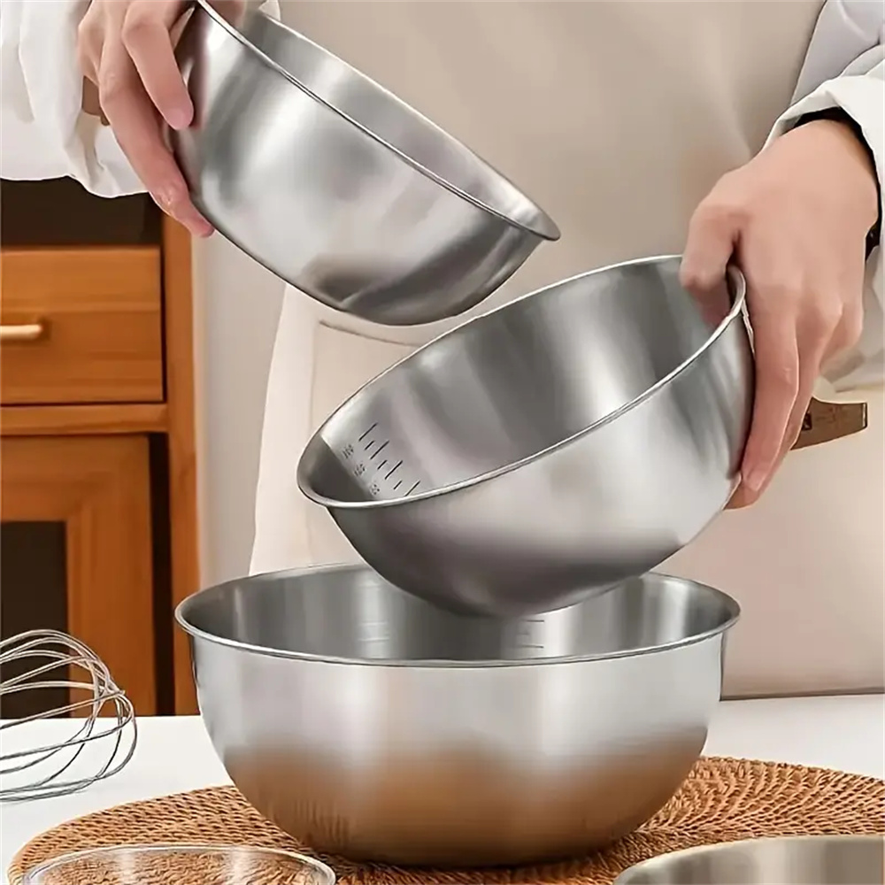 1-3 Stainless Steel Bowl Set w - Food Storage Home ulasan dan harga
