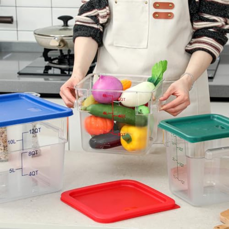 8 Set Square Food Storage Cont - Food Storage Quart Containers ulasan dan harga