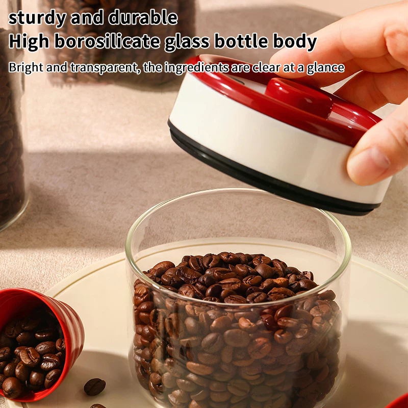 Coffee Beans Vacuum Sealed Tan - Food Storage Containers Glass ulasan dan harga