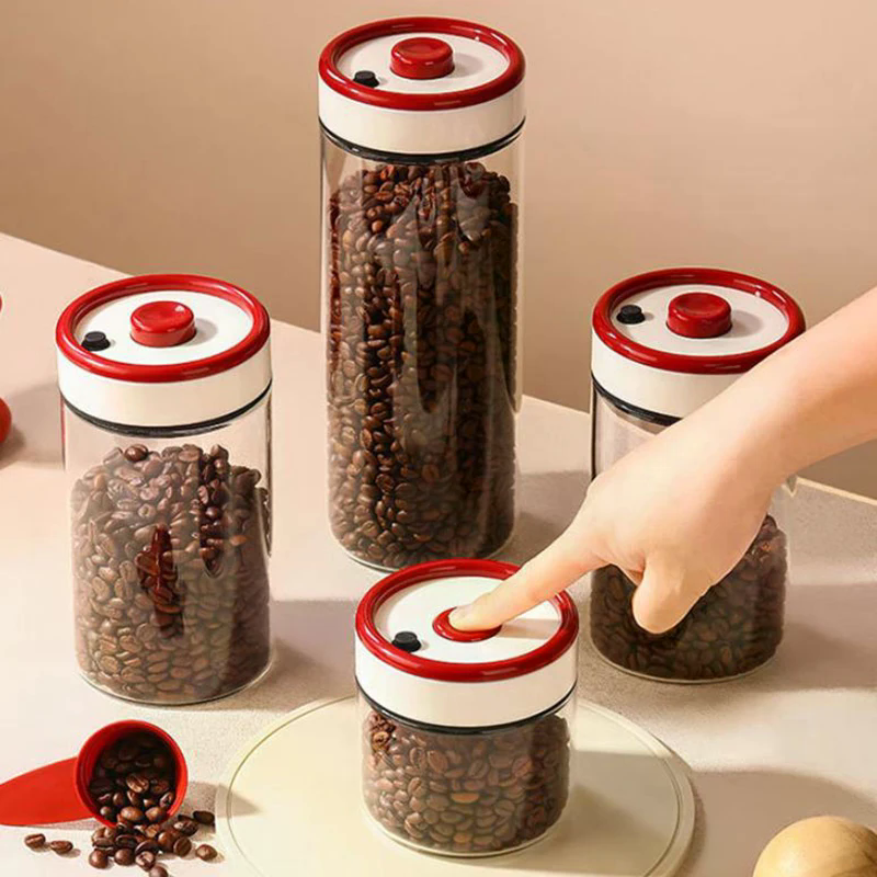 Coffee Beans Vacuum Sealed Tan - Food Storage Containers Glass ulasan dan harga