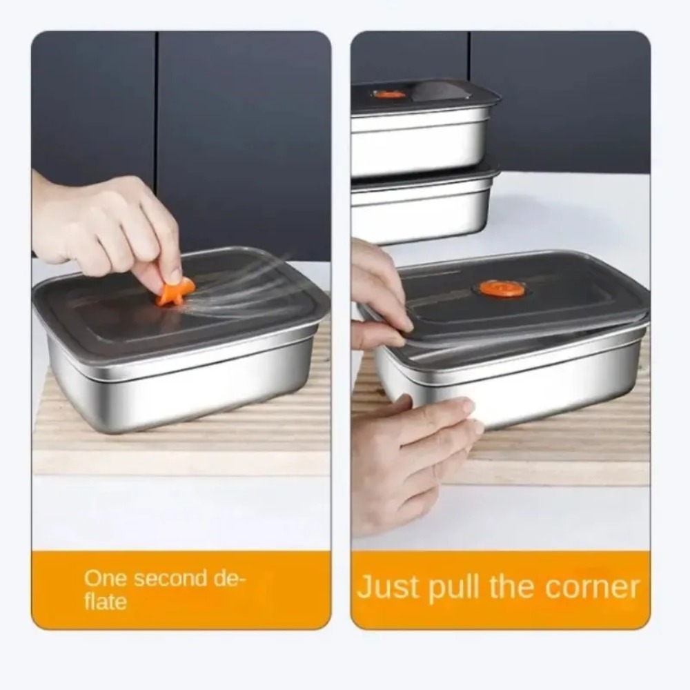 Large Capacity Stainless Steel - Food Storage Containers Xl ulasan dan harga