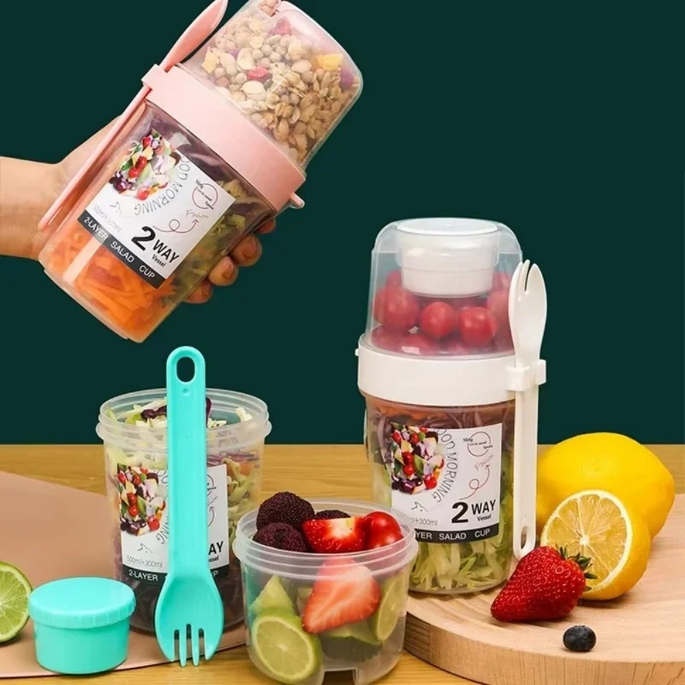 Portable Salad Cup Breakfast C - Food Storage Yogurt ulasan dan harga