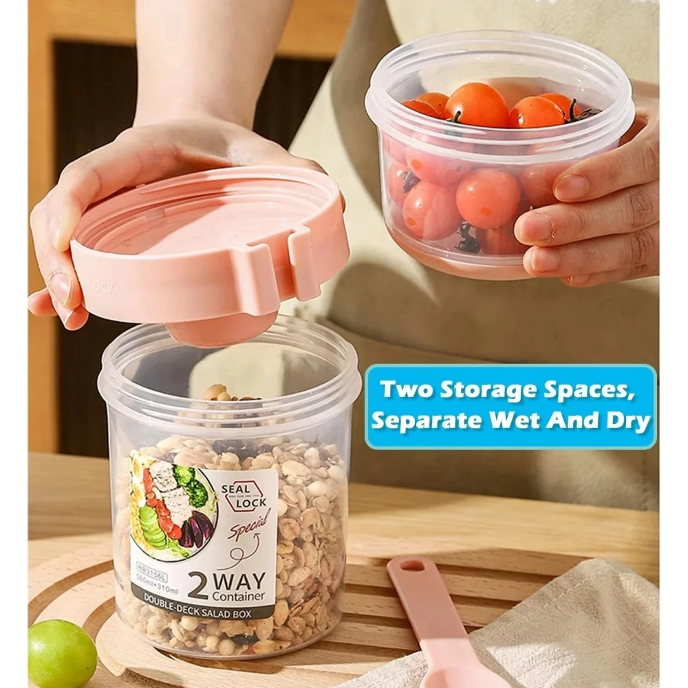 Portable Salad Cup Breakfast C - Food Storage Yogurt ulasan dan harga