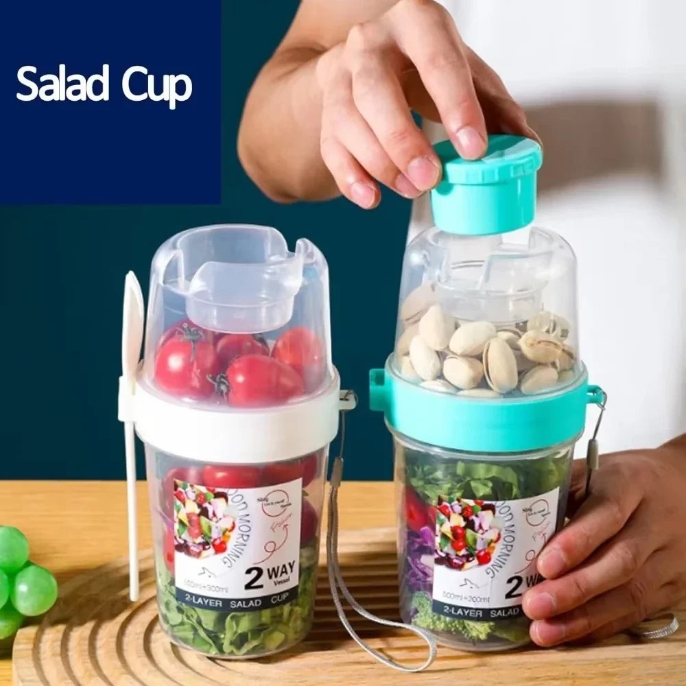 Portable Salad Cup Breakfast C - Food Storage Yogurt ulasan dan harga