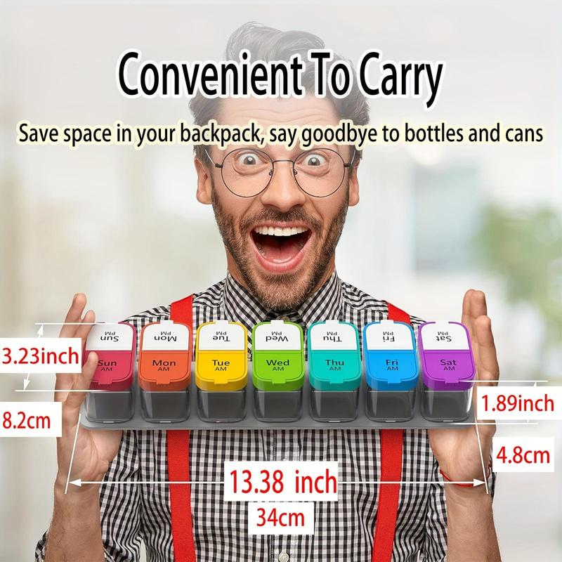 1PCS Large 7 Day Pill Organize - Food Storage Containers Xl ulasan dan harga