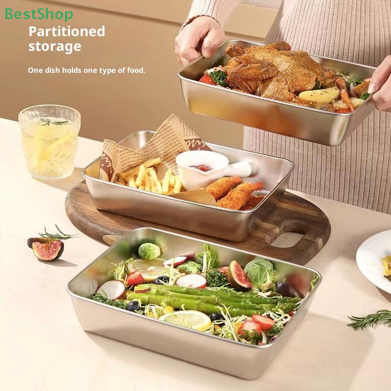 ♥♥1/2pcs Stainless Tray With S - Food Storage Containers Xl ulasan dan harga