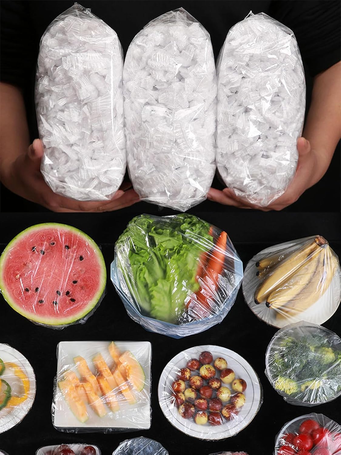 300PCS Elastic Food Covers, St - Food Storage Plastic Bag ulasan dan harga
