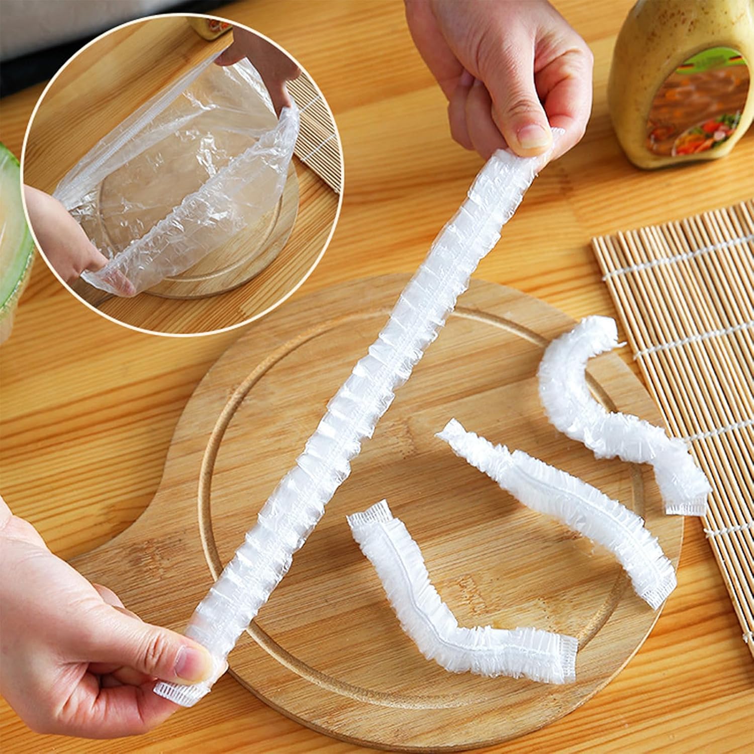 300PCS Elastic Food Covers, St - Food Storage Plastic Bag ulasan dan harga