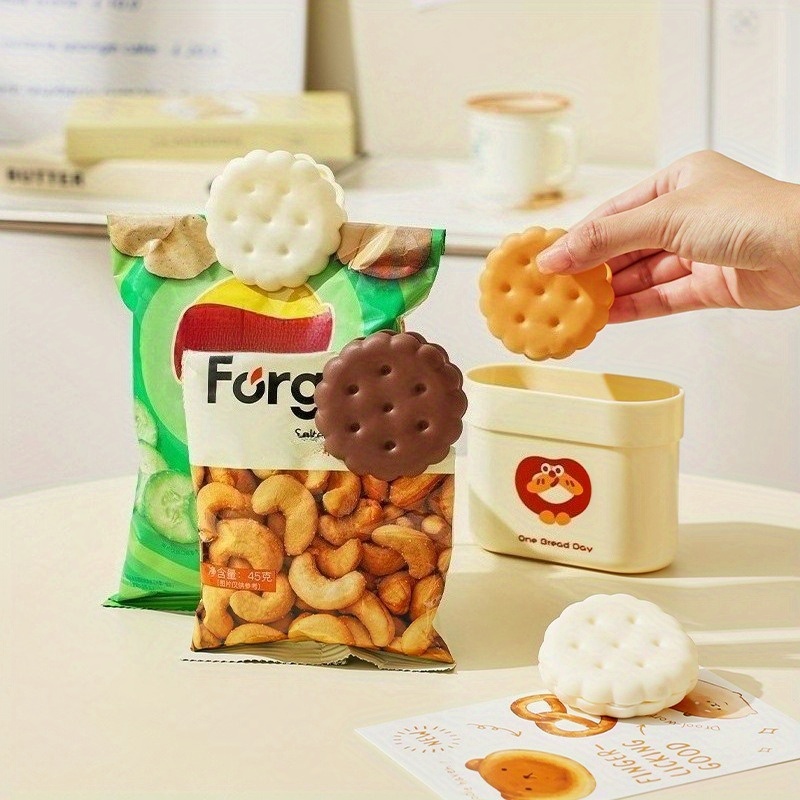 2pcs White/Yellow Cookie-Shape - Food Storage Yellow ulasan dan harga