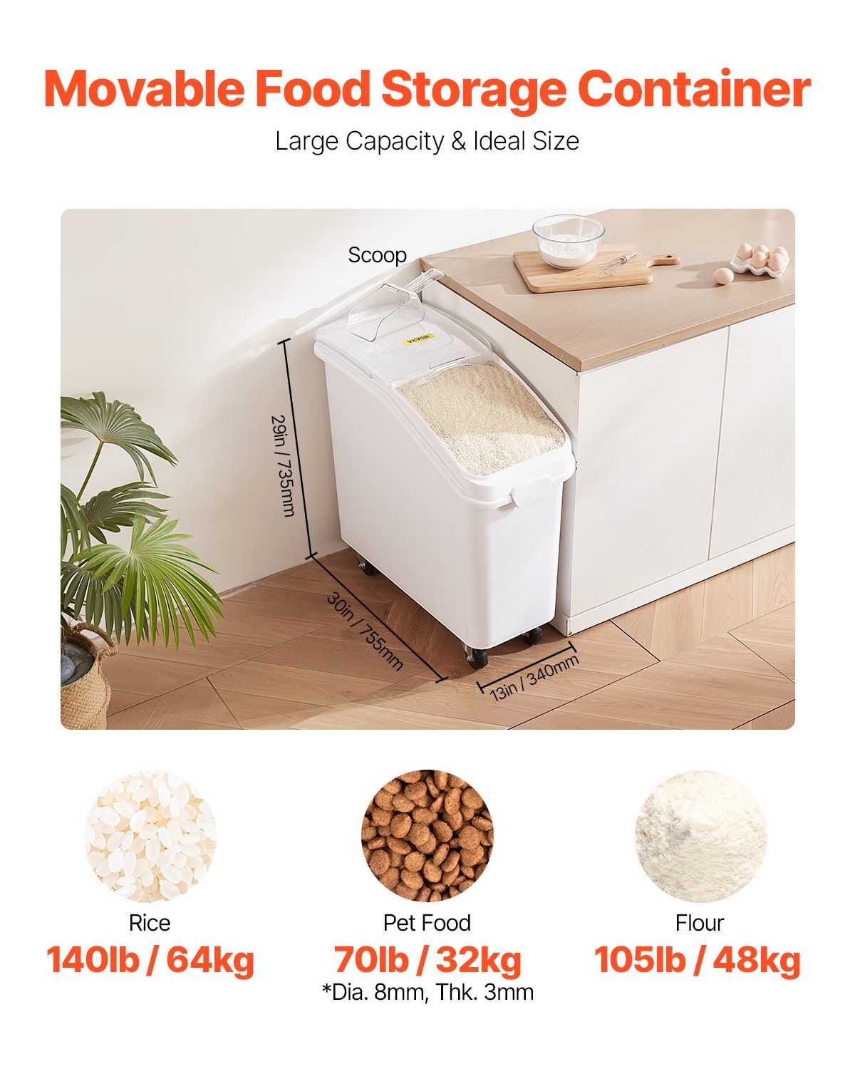 Food Ingredient Bin 21Gallon/8 - Food Storage For Restaurant ulasan dan harga