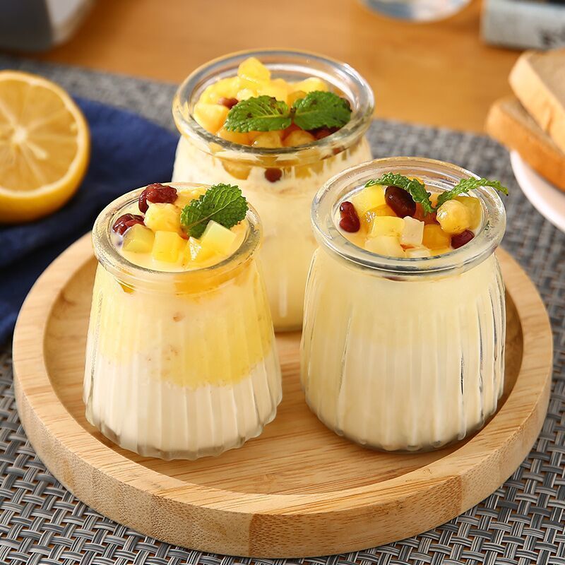 5pc Yogurt Pudding Glass Jar W - Food Storage Yogurt ulasan dan harga