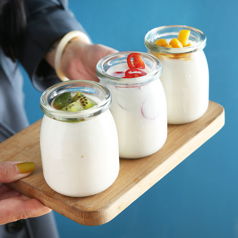 5pc Yogurt Pudding Glass Jar W - Food Storage Yogurt ulasan dan harga