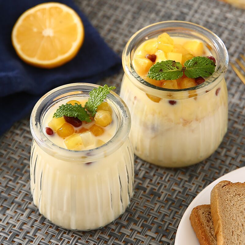 5pc Yogurt Pudding Glass Jar W - Food Storage Yogurt ulasan dan harga