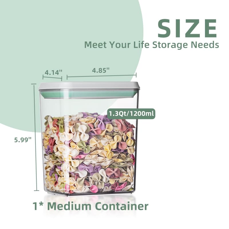 Ankou 3Pcs 1.2L Pop Airtight F - Food Storage Pantry ulasan dan harga
