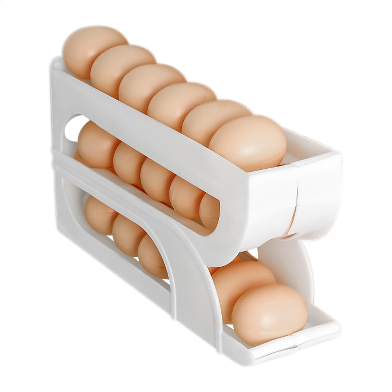 Egg Container for Refrigerator - Food Storage Yellow ulasan dan harga