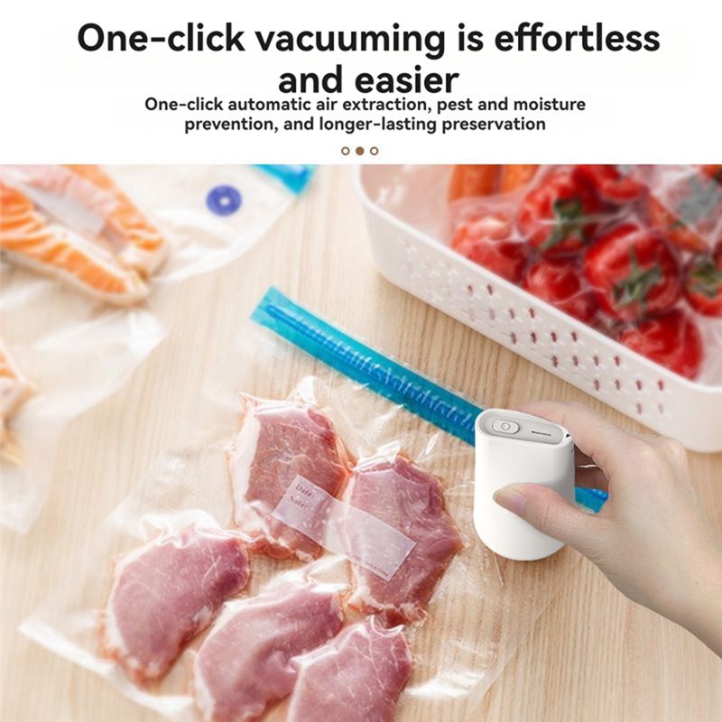 ABBY-Electric Handheld Vacuum  - Food Storage Home ulasan dan harga