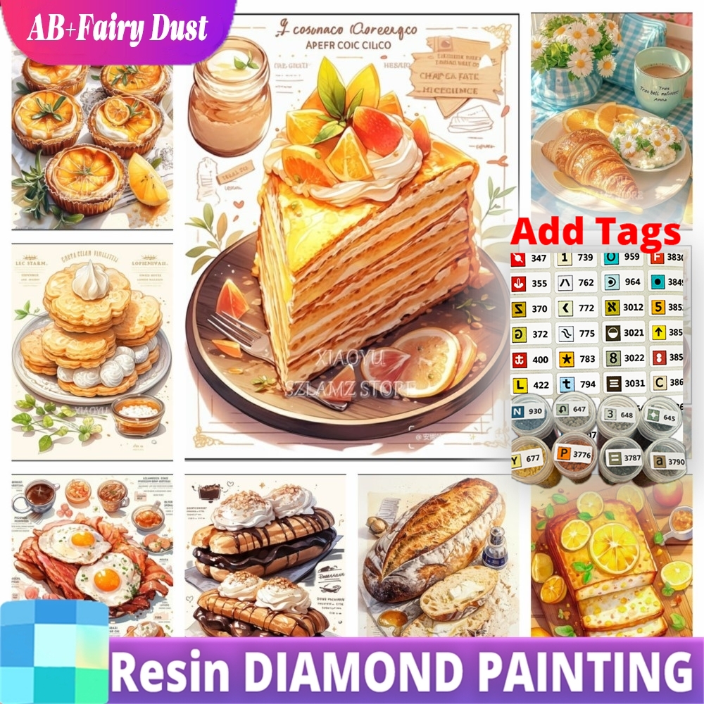 Resin Fairy Dust AB Bread Food - Food Storage For Restaurant ulasan dan harga