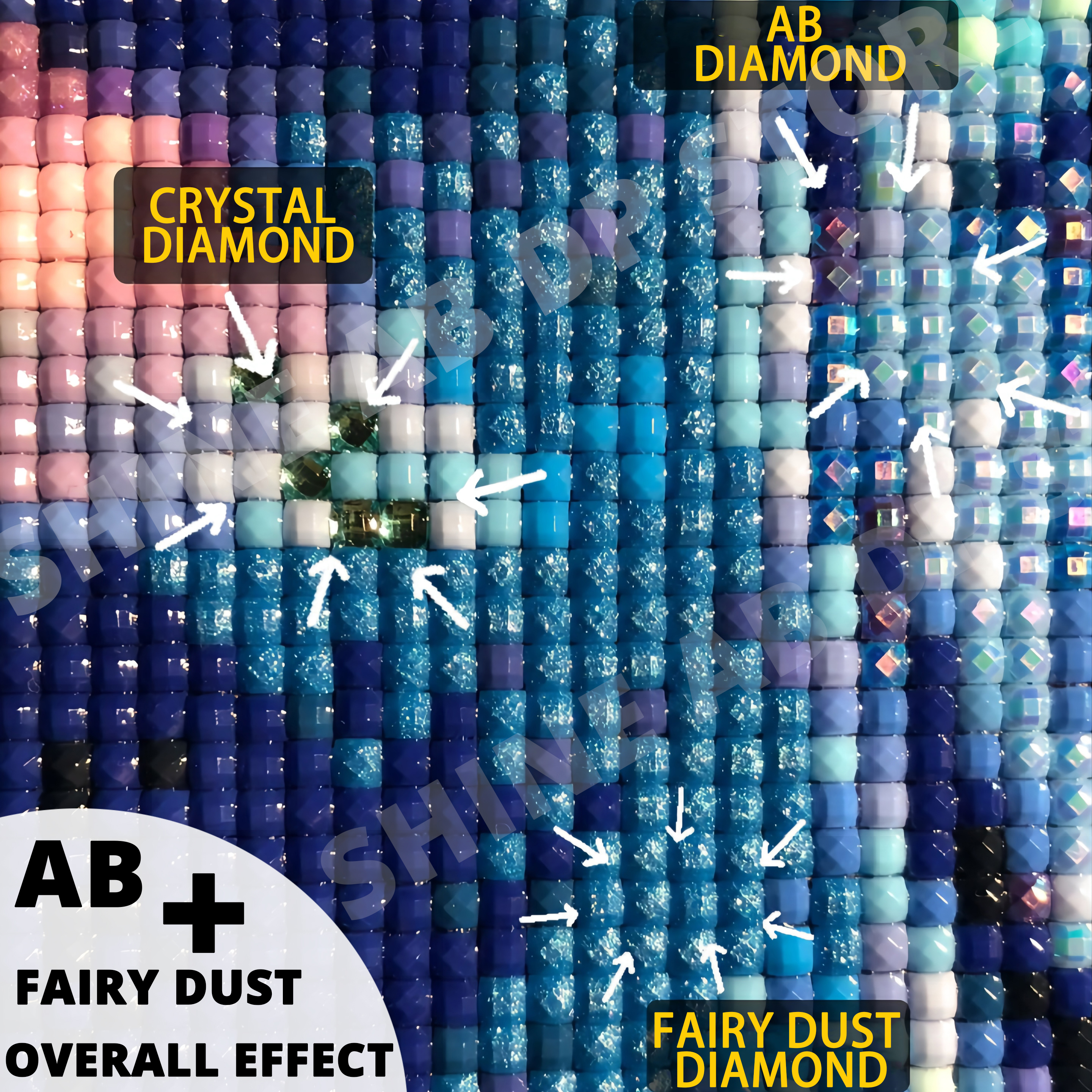 Resin Fairy Dust AB Bread Food - Food Storage For Restaurant ulasan dan harga
