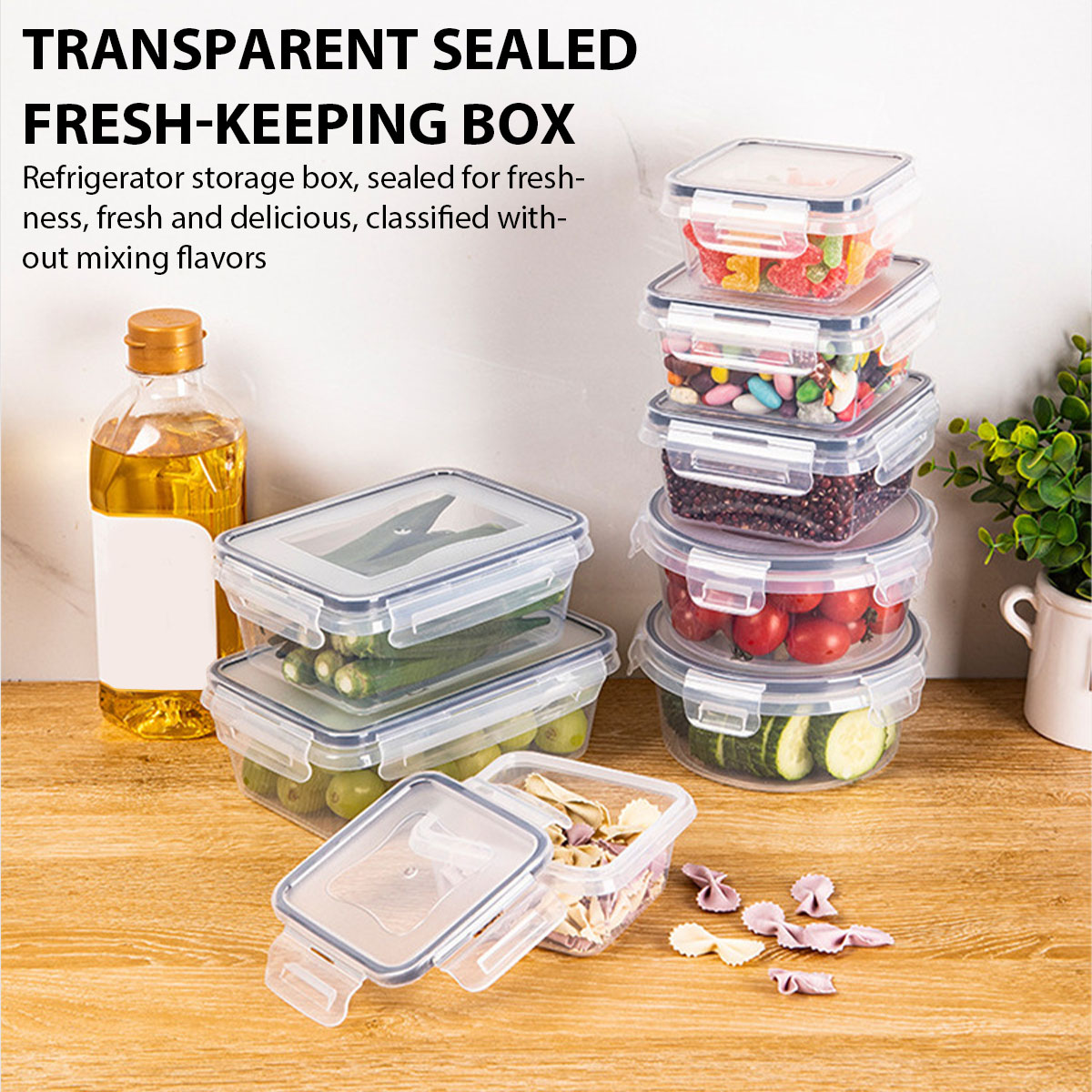 24Pcs/set Food Storage Box Set - Food Storage Jar Set ulasan dan harga