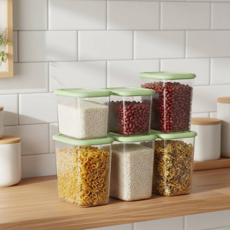 6 Pieces Airtight Food Storage - Food Storage Pantry ulasan dan harga