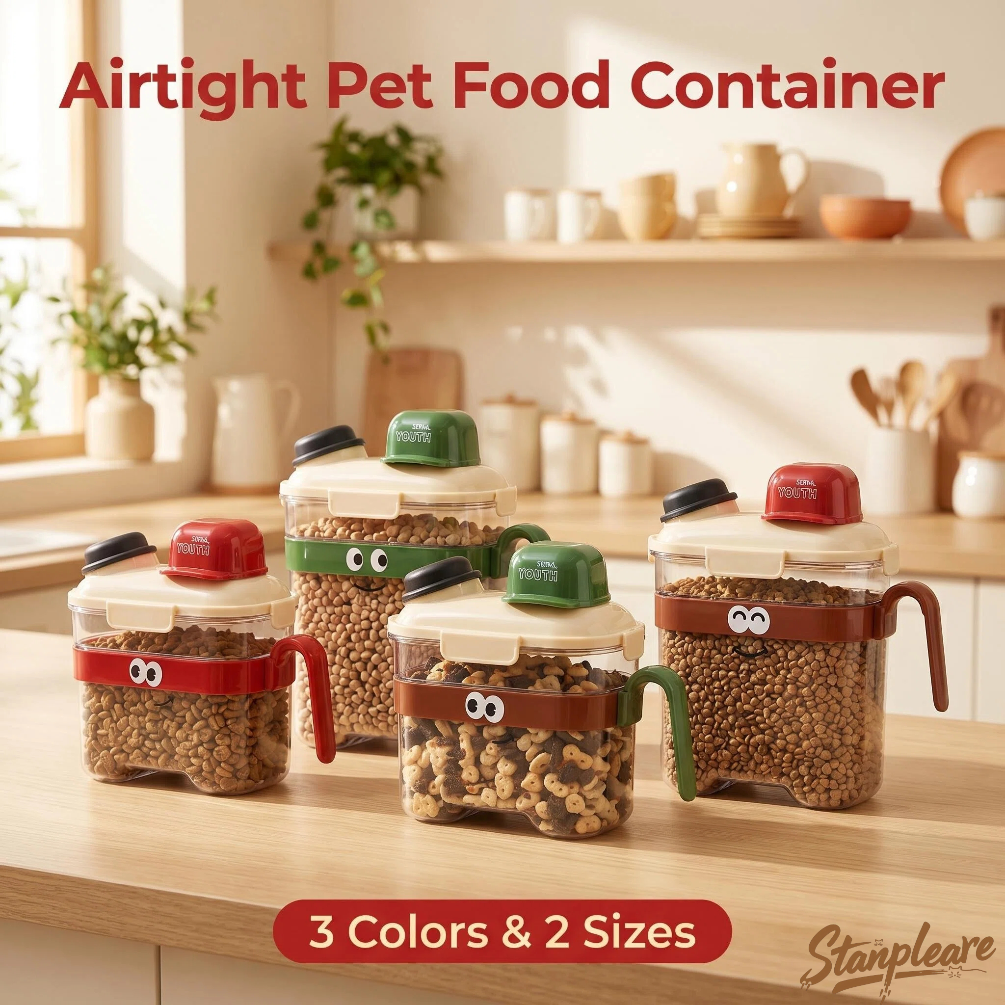 Transparent Airtight Pet Food  - Food Storage For Dog ulasan dan harga