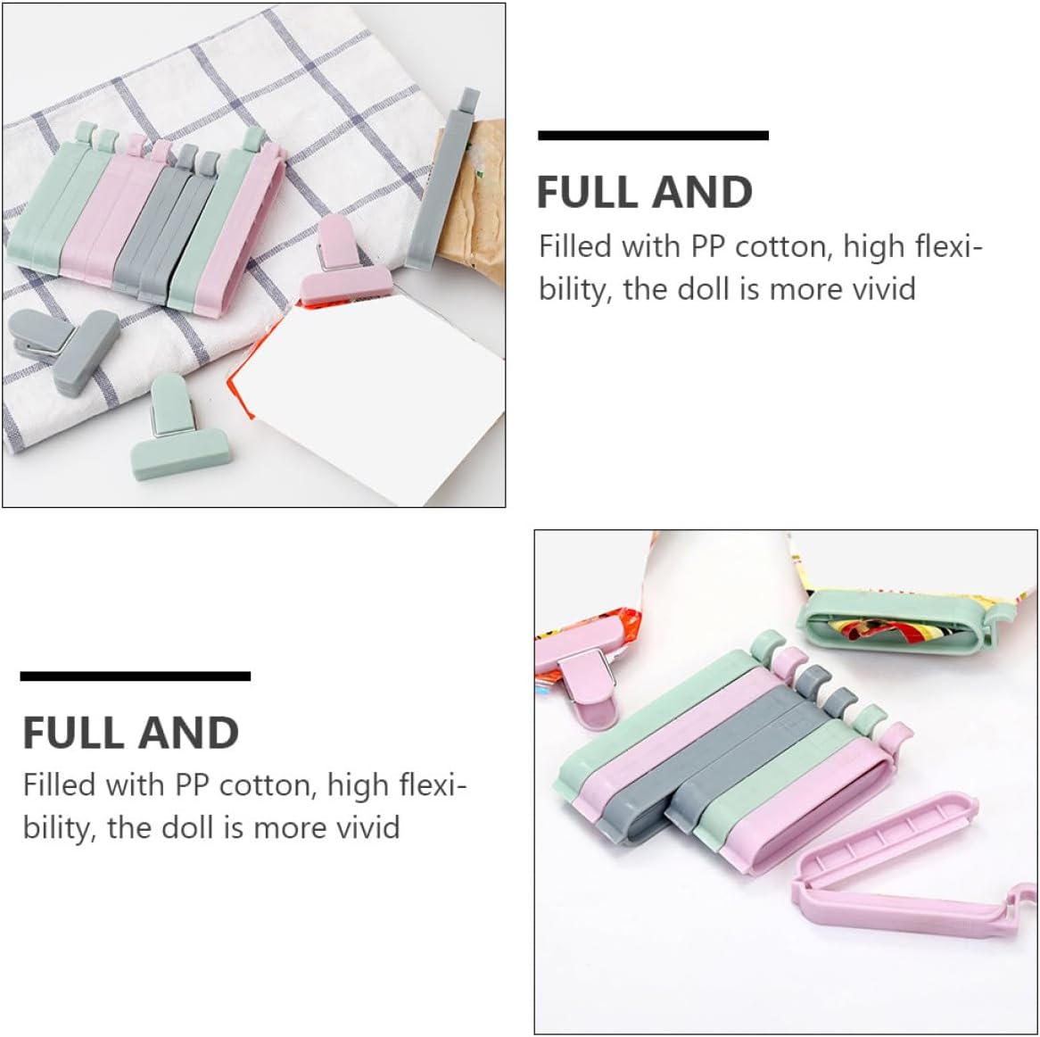 12pcs Plastic Bag Clips Sealin - Food Storage Plastic Bag ulasan dan harga