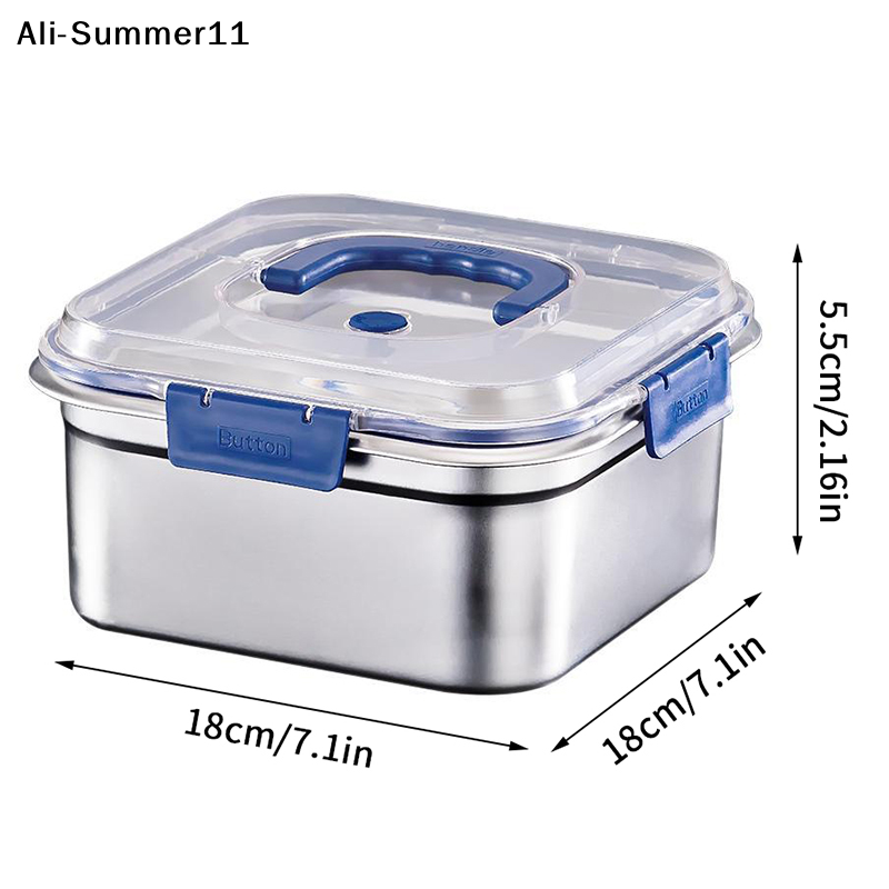 【S11】1/3/5Pcs Stainless Steel  - Food Storage Containers Xl ulasan dan harga