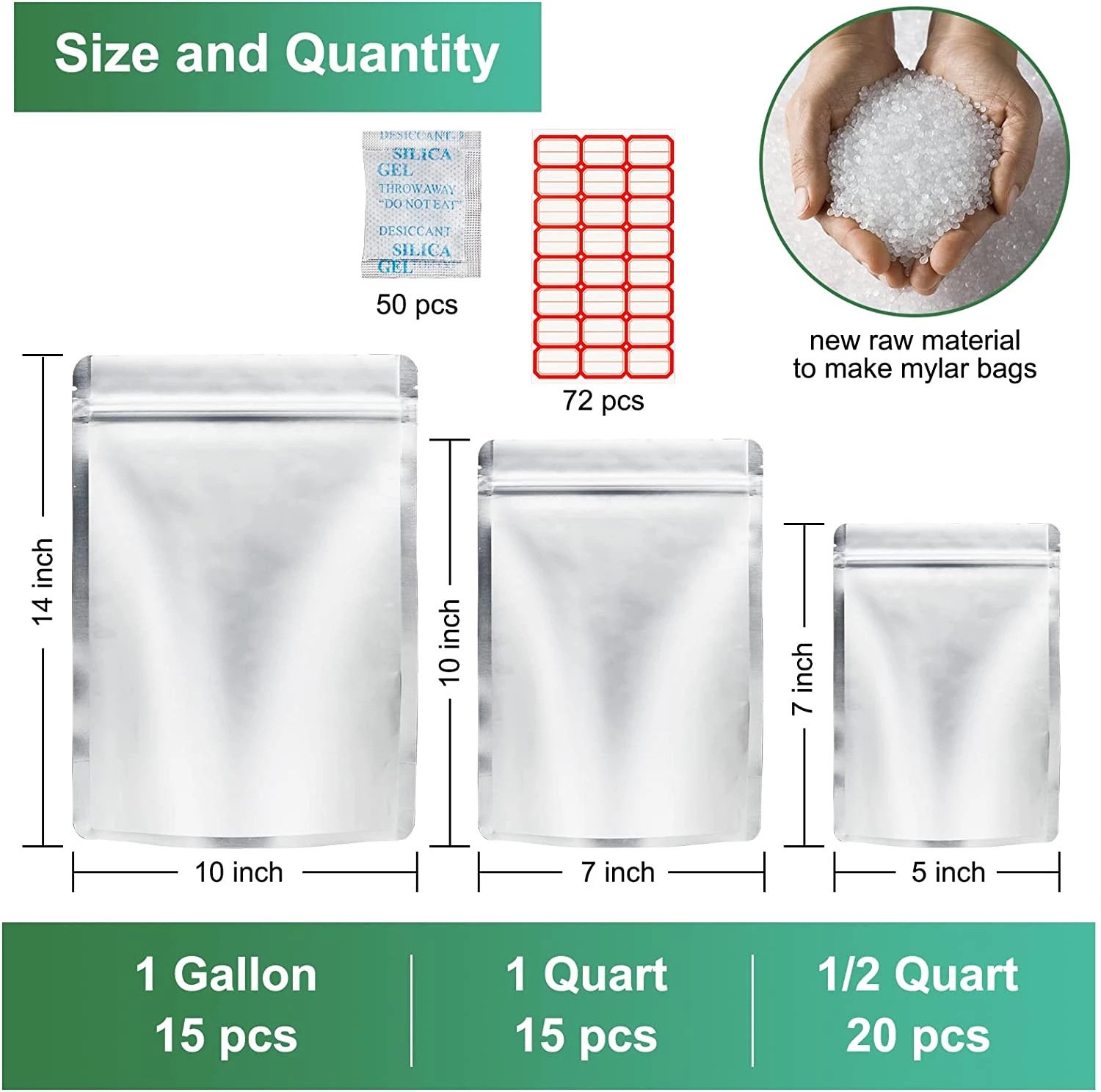 50Pack Aluminum Foil Package B - Food Storage Oxygen Absorbers ulasan dan harga