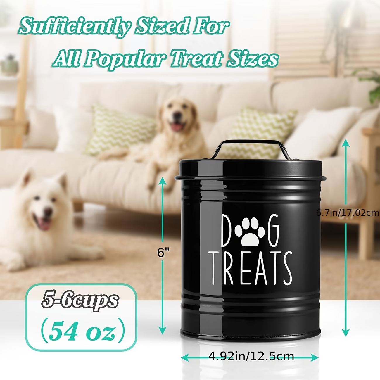 Farmhouse Style Dog Treat Jar, - Food Storage For Dog ulasan dan harga